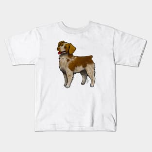 Dog - Brittany - Orange Roan Kids T-Shirt